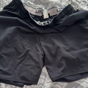 Under Armour Gray and Black Performance Shorts